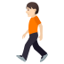 🚶🏻 person walking: light skin tone display on JoyPixels